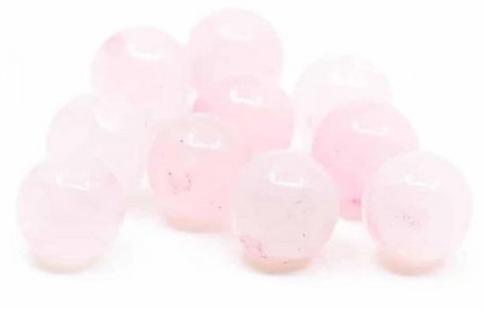 Gemstone Loose Beads Rose Quartz - 10 pieces (6 mm)