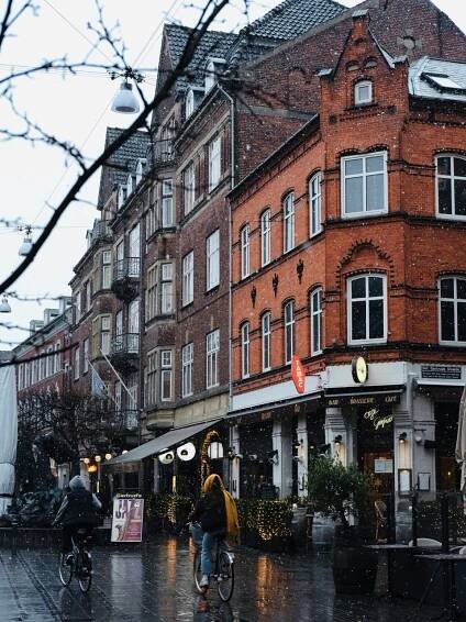 Odense, Denmark, in the winter