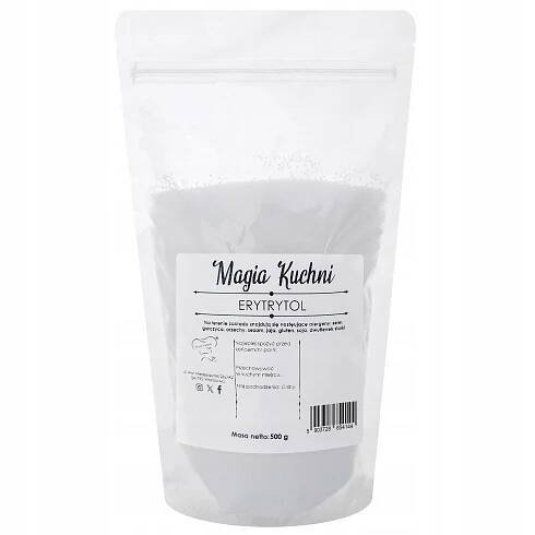 Erythritol 500 g sladidlo PŘÍRODNÍ 0 kalorií NÍZKOKALORICKÝ cukr ERYTROL Značka Magia Kuchni
