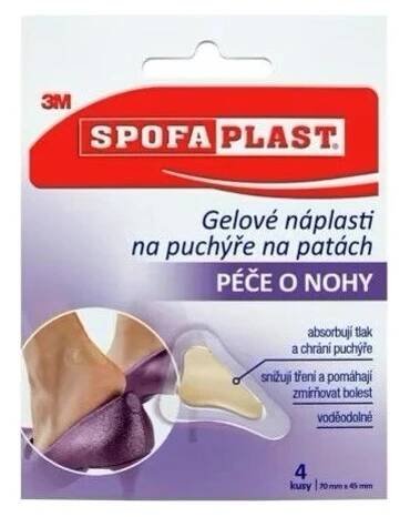 3M Spofaplast 912N Gelové náplasti na puchýře na patách 4 ks