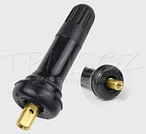 TPMS náhradní ventil - gumový černý - Auto-moto