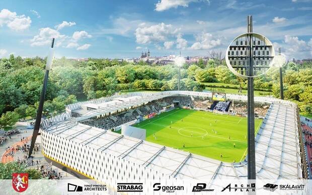 Energetický bizár. Rozestavěný stadion v Hradci spolyká další desítky milionů