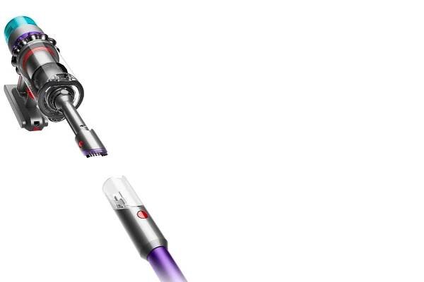 Close-up of the Dyson Gen5detect vacuum as a handheld.