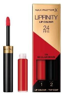 Max Factor Lipfinity Lip Colour 24H dlouhotrvající dvoufázová tekutá rtěnka 125 so glamorous, 2,3 ml + 1,9 g