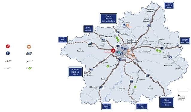 Pozice kraje a dopravní infrastruktura – Středočeské inovační centrum