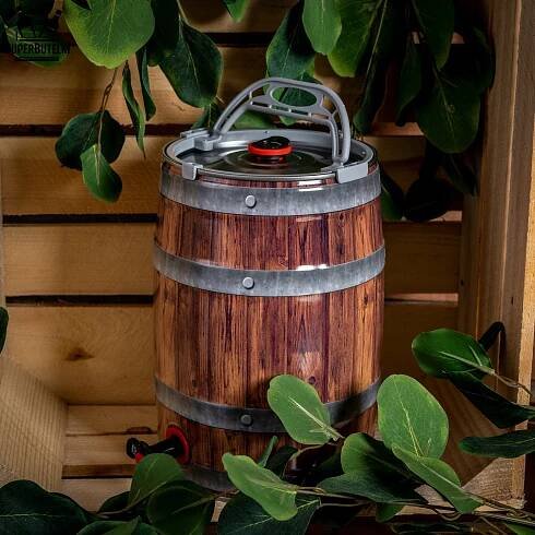 Šedá rukojeť - na sud - MINI KEG 5L