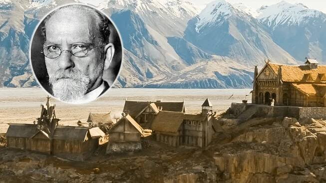 Filosof Edmund Husserl a Rohanské království z filmu Pán prstenů (koláž CNN Prima NEWS)