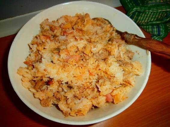 Recept: Rýže se žampiony a mletým masem