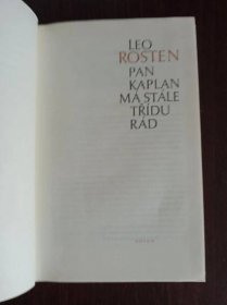 Pan Kaplan má třídu stále rád - Leo Calvin Rosten, 1987 - Knihy