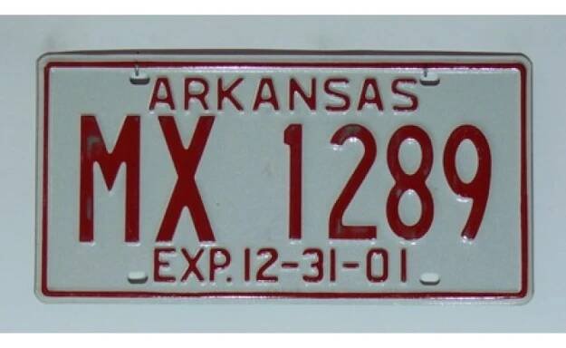 Americká SPZ Arkansas