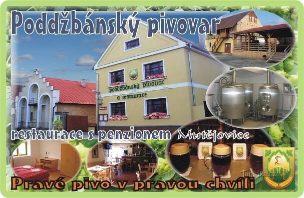 Poddžbánský pivovar Mutějovice  a restaurace s penzionem