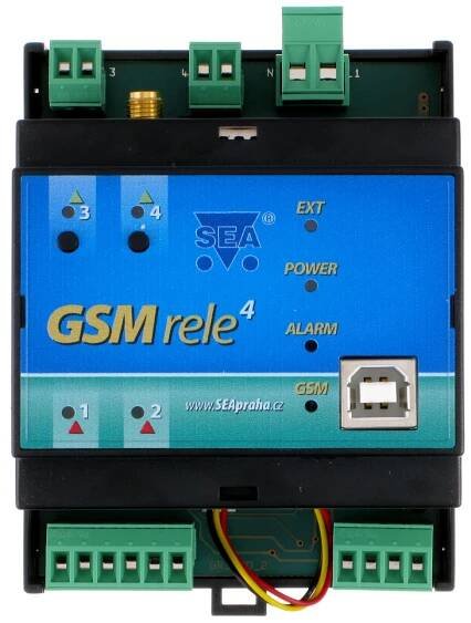 GSM RELE 4 - DIN - SEA spol. s r.o.