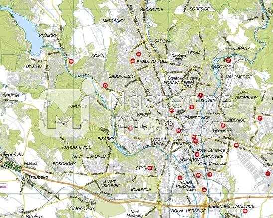 Nástěnná mapa Jihomoravský kraj PF130 | nastennemapy.cz