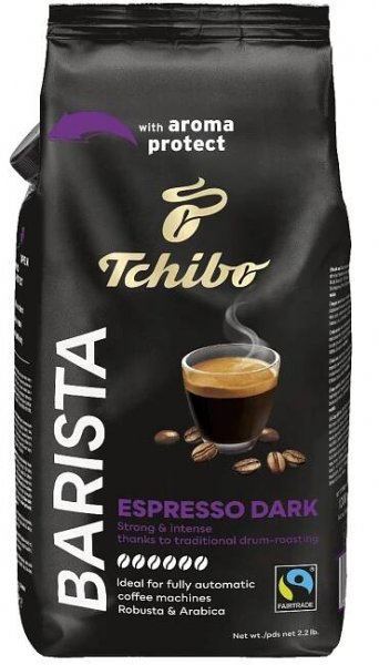 Tchibo Barista Dark Roast káva zrno 1 kg - Italské espresso, Zrnková, Káva, Čaj, káva, kakao, Trvanlivé