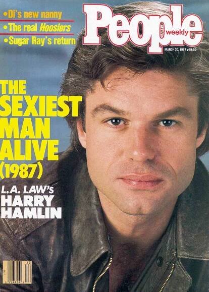 People Magazine Cover 1987. 03-30-87 harry hamlin sexiest man alive