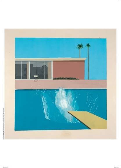 Press image cut out Tate Gallery Shop A Bigger Splash Poster Hockney