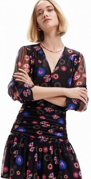 Desigual Šaty – černá: přední strana