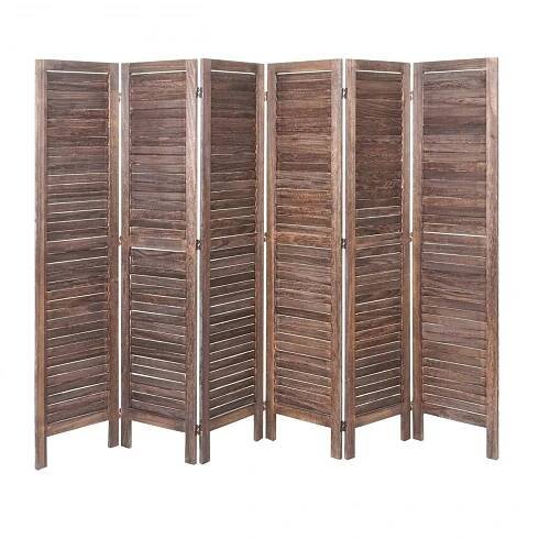 Paraván Shabby vintage G30 - 170 x 240 cm - Hnědá
