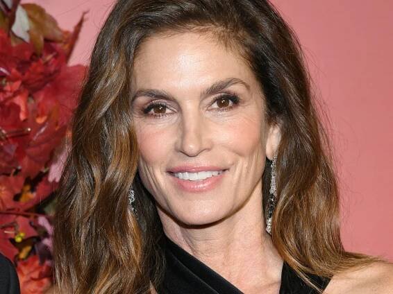 Cindy Crawford Goes Topless for a Quick Dip in Nature