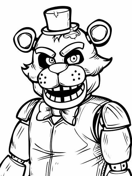 Five Nights at Freddy's Coloring Pages 7