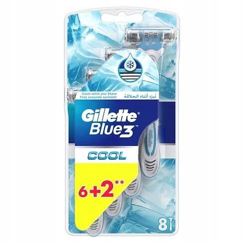 Gillette Blue 3 Cool Holicí strojky 8x