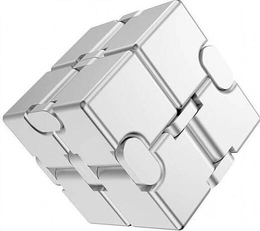 Infinity Infinity Cube Antistresová kostka kovová silver