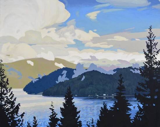  Keats Island 24 x 30 Acrylic on Board SOLD 