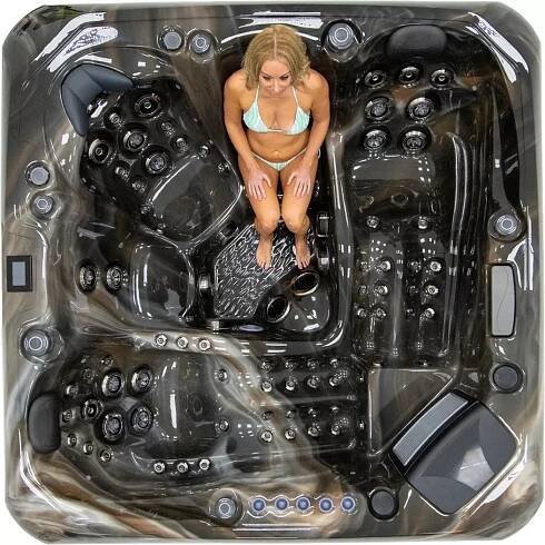 Platinum Spas Barcelona Hot Tub - Infinity Pool Construction