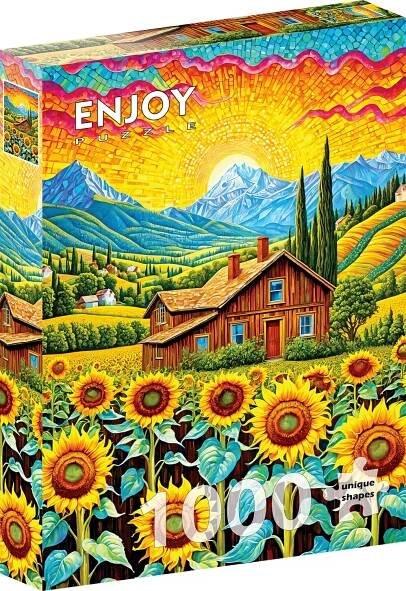 ENJOY Puzzle Slunečnicový dům 1000 dílků