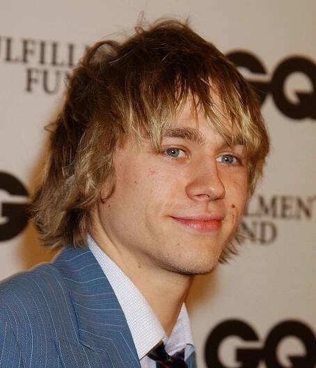 Closeup of a young Charlie Hunnam