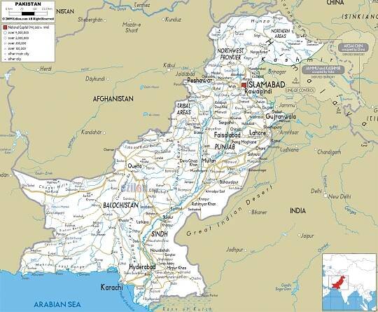 Maps of Pakistan | Detailed map of Pakistan in English | Tourist map of Pakistan | Road map of Pakistan | Political, Administrative