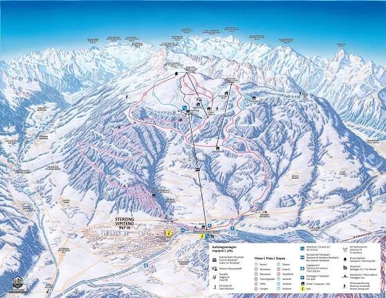 Trail map Rosskopf (Monte Cavallo) – Sterzing (Vipiteno)