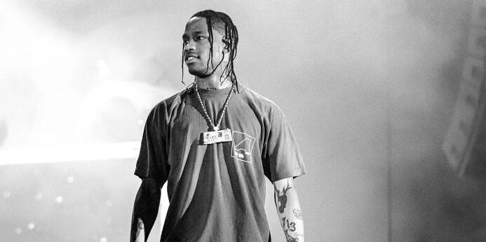 Travis Scott onstage.