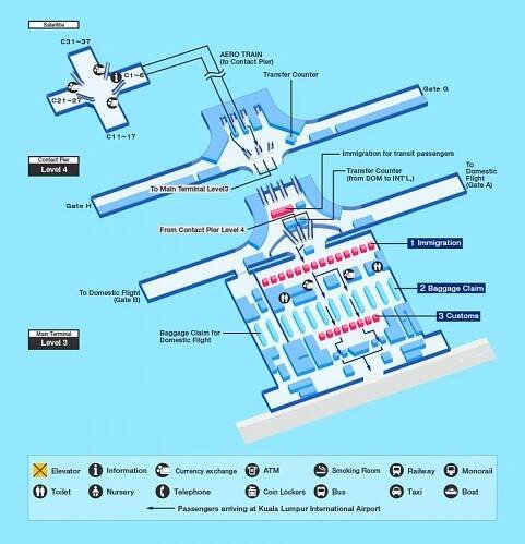 klia terminál mapě