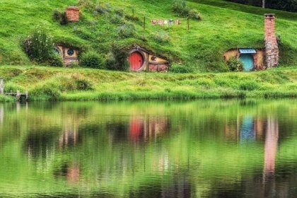 Hobití vesnice Hobbiton, Shire - Nový Zéland