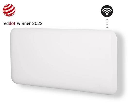 Mill ocelový konvektor na zeď s Wifi 900W bilý