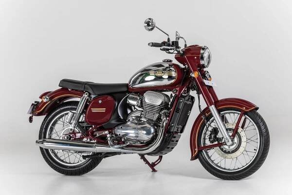 Jawa 300 CL, indická Jawa EURO 5, červená