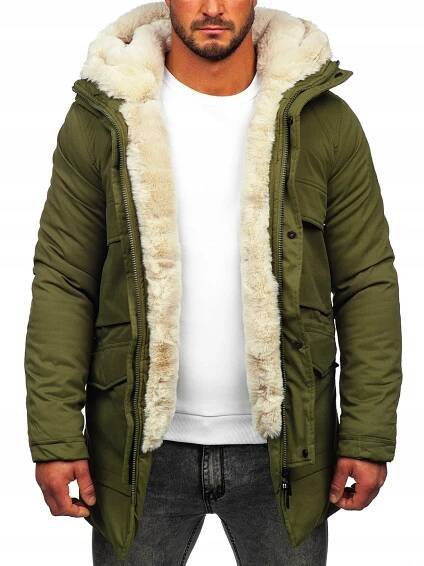PÁNSKÁ ZIMNÍ BUNDA PARKA KHAKI M115 DENLEY_M