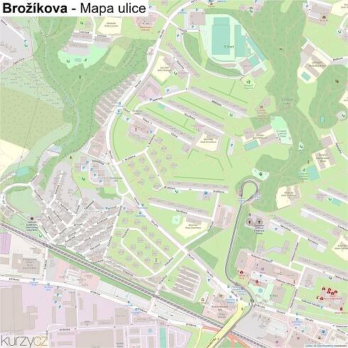 Brožíkova - mapy | Kurzy.cz