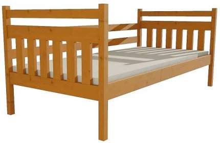 Dětská postel masiv 034 borovice masiv 80 x 200 cm olše