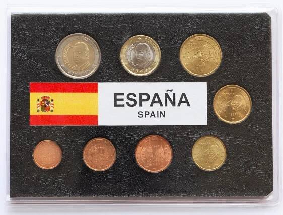 Vzácná sada oběžných EURO mincí 1999 -2001, Španělsko, BK