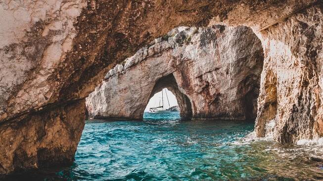 Modré jeskyně (Blue Caves) - Zakynthos