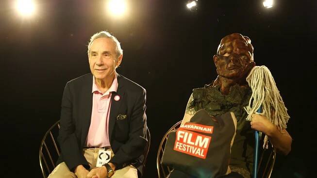 Lloyd Kaufman, co-founder of Troma Entertainment, sits alongside the Toxic...