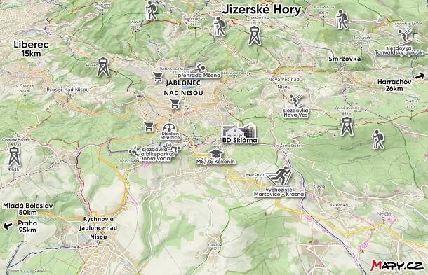 mapa blízkého okolí v7