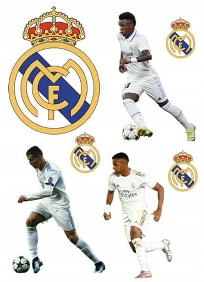 Výtisk na dort cukrová hmota VÝTISK REAL MADRID Ronaldo