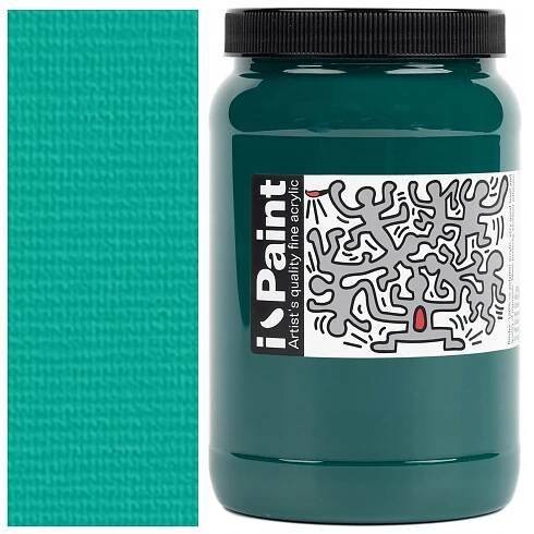 BARVA AKRYLOVÁ zelená tyrkysová Renesans IPAINT 500ml 16 ZELEŇ SMARAGDOVÁ