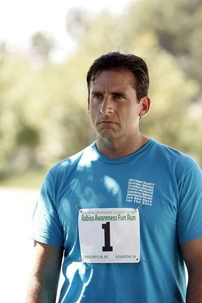 Hollywood actor Steve Carell in The Office Wallpaper