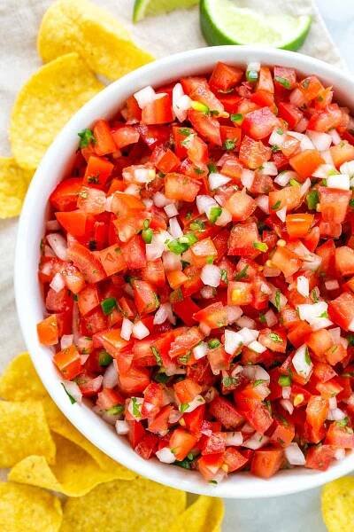 Easy to follow guide on how to make pico de gallo at home.