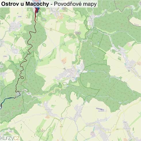 Ostrov u Macochy - mapy | Kurzy.cz