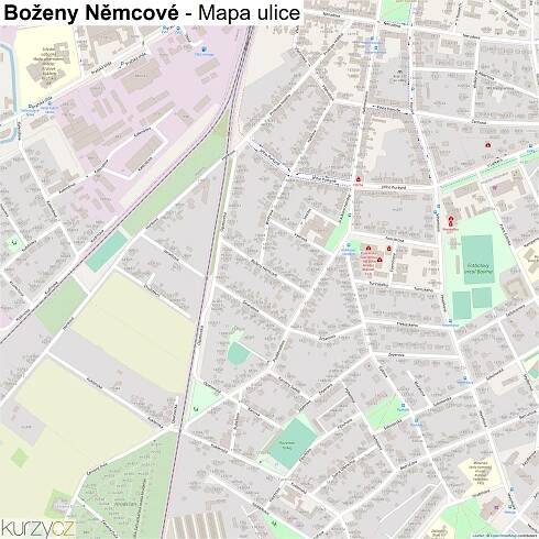 Boženy Němcové - mapy | Kurzy.cz